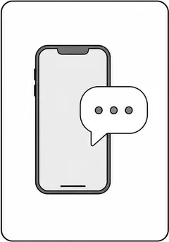 Illustration: Anfrage per Smartphone