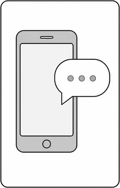 Illustration: Anfrage per Smartphone